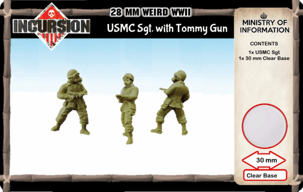 USMC Sarge, with Tommy Gun (1 model)